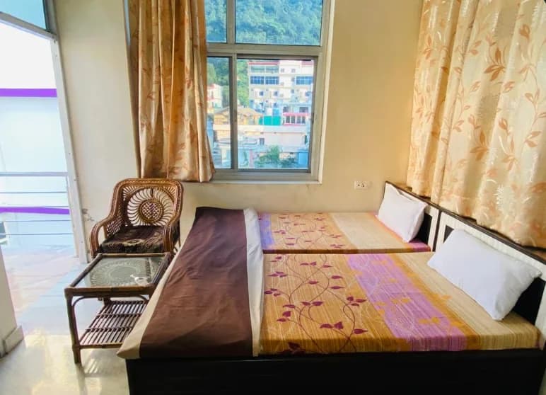 Comfortable yoga accommodation room at Pure Soul Yoga School