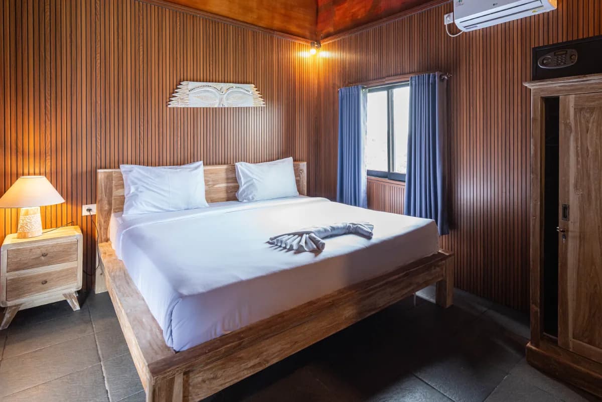 Shared accommodation room for yoga retreat guests in Bali