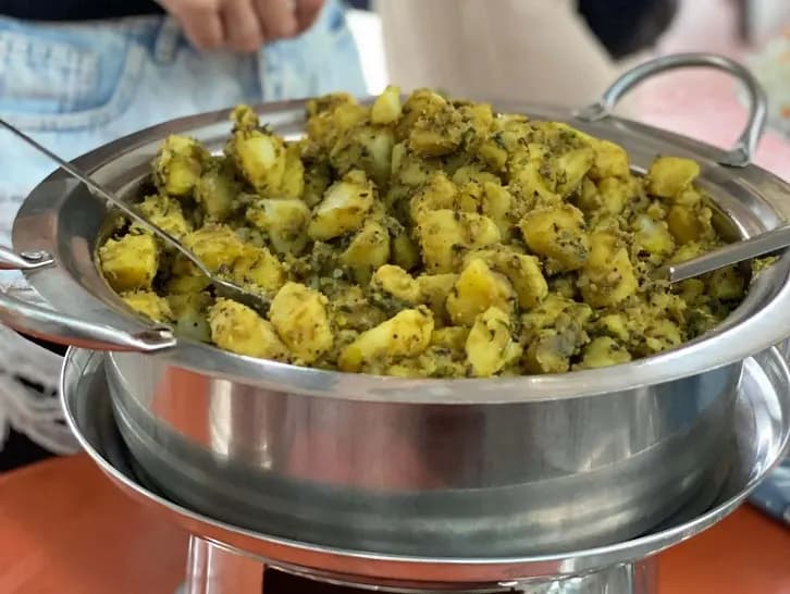Delicious vegetarian food offered at Pure Soul Yoga School Kerala