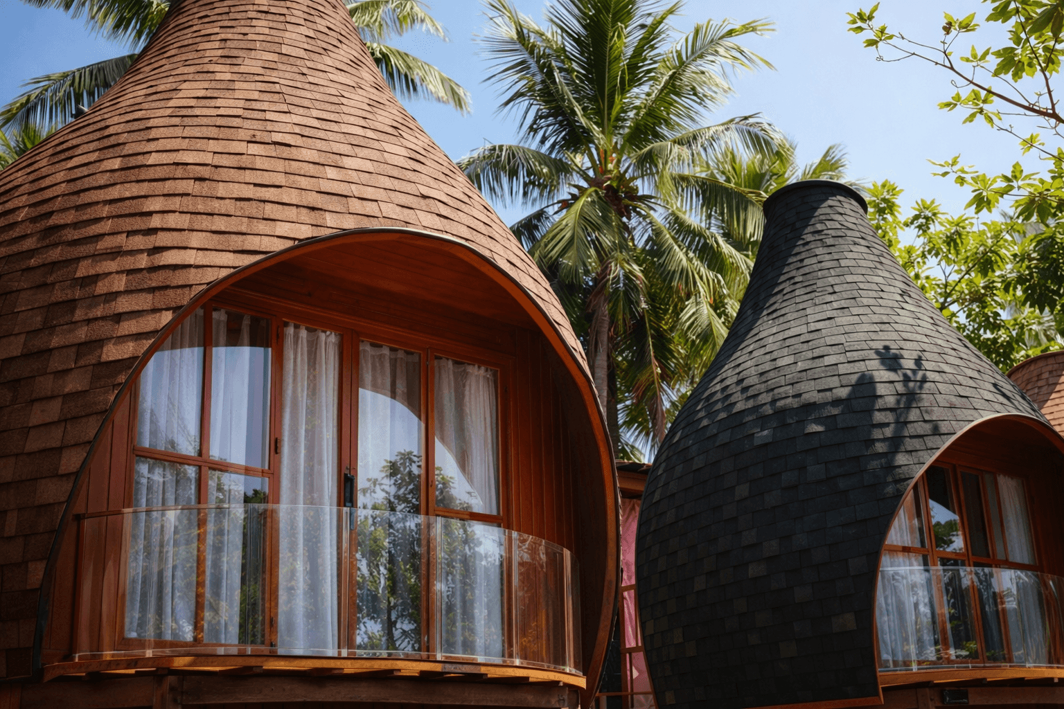 Spacious yoga school accommodation room in Kerala