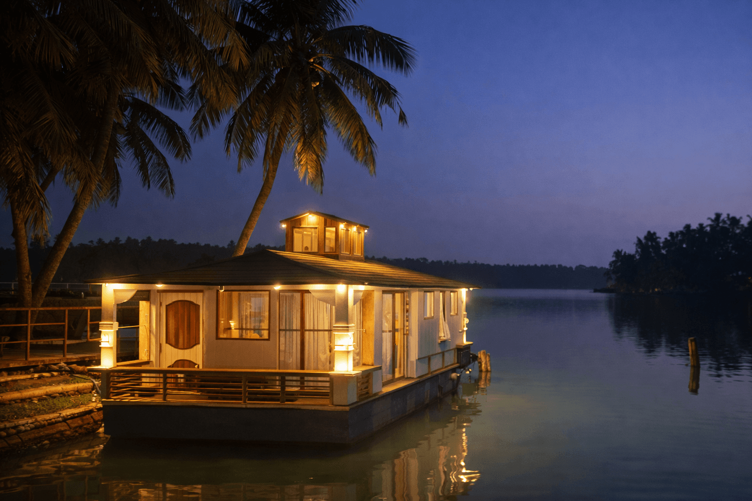 Neat and relaxing retreat room at Pure Soul Yoga School Kerala