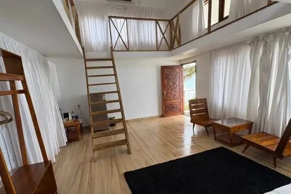 Spacious yoga school accommodation room in Kerala
