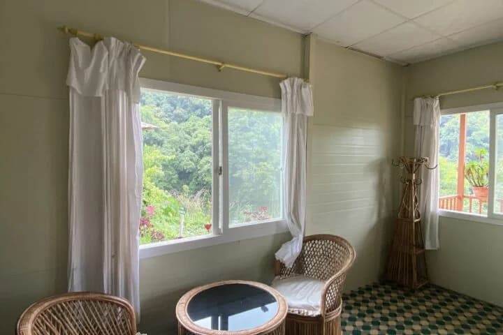 Comfortable yoga accommodation room at Pure Soul Yoga School