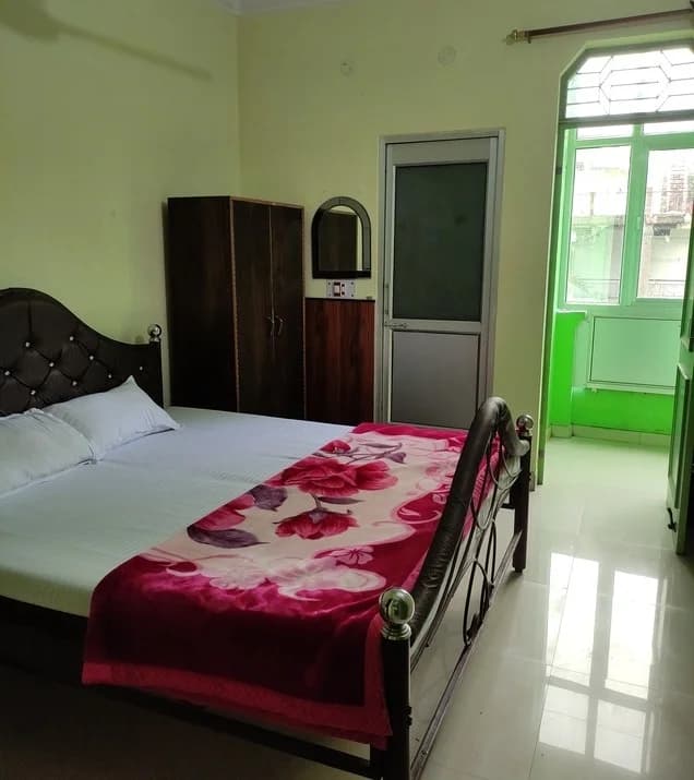 Comfortable yoga accommodation room at Pure Soul Yoga School